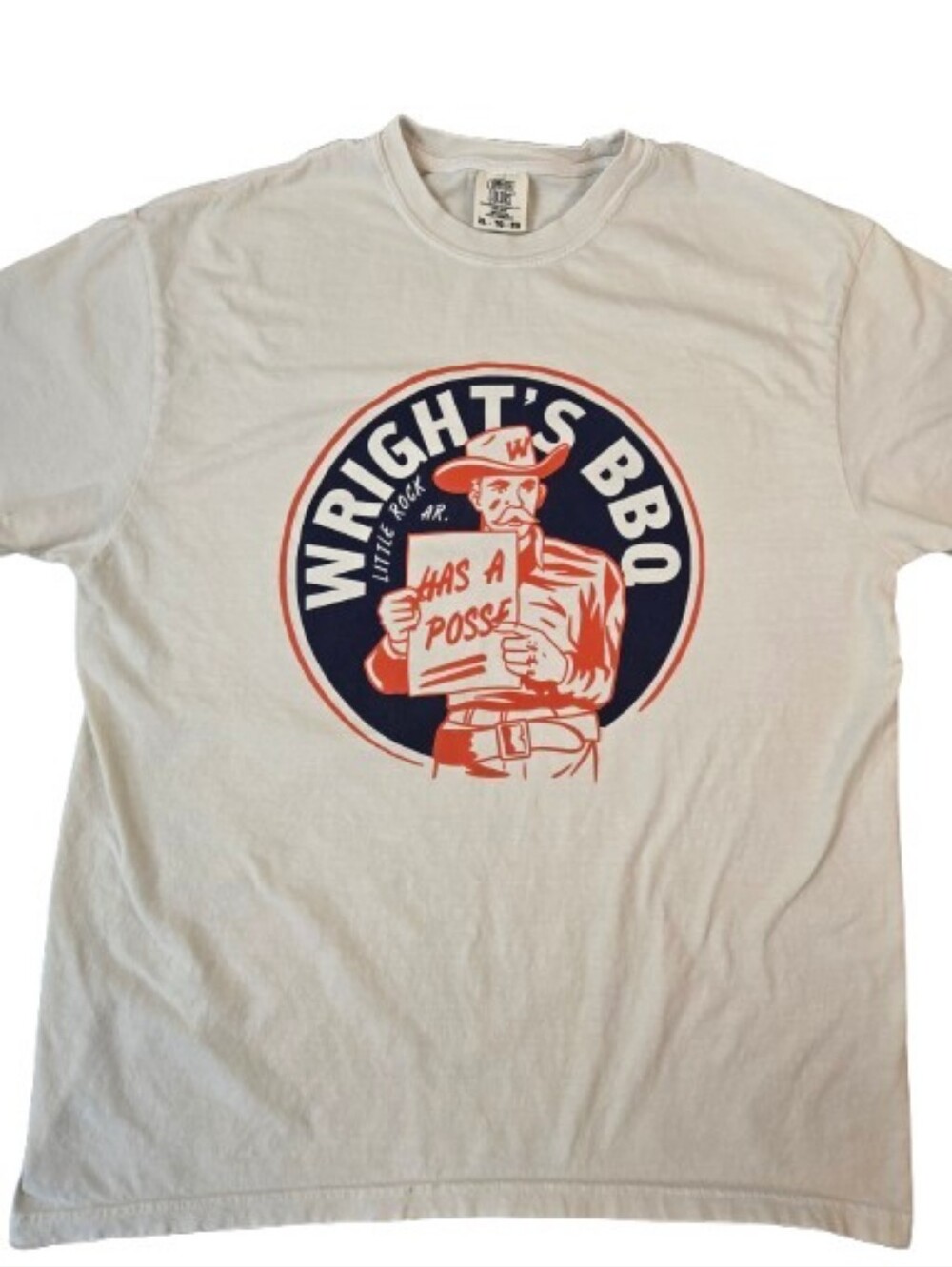 Comfort Colors Graphic Tee Cream Size XL BBQ Theme